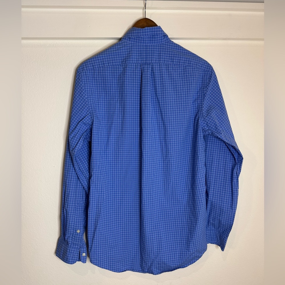 Ralph Lauren Men’s Button-Down Shirt Blue Check Size M - Picture 7 of 9